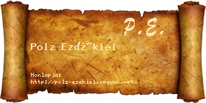 Polz Ezékiel névjegykártya